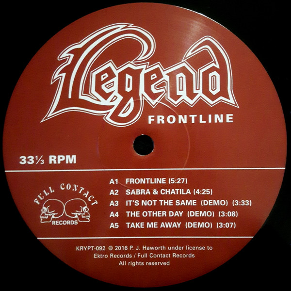 Legend - Frontline | Full Contact Records (KRYPT-092) - 3