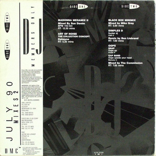 Various - July 90 (Mixes 2) | DMC (DMC 90/2) - 2 Various - July 90 (Mixes 2) | DMC (DMC 90/2) - 2