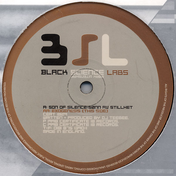 Black Science Labs - Son Of Silence::Sønn Av Stillhet / Exogenesis | Certificate 18 (CERT1829) - 4