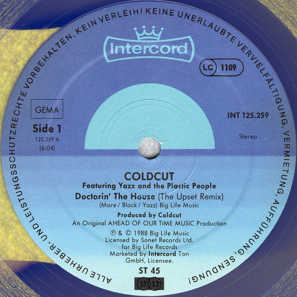 Coldcut - Doctorin' The House (The Upset Remix) | Intercord (INT 125.259) - 3