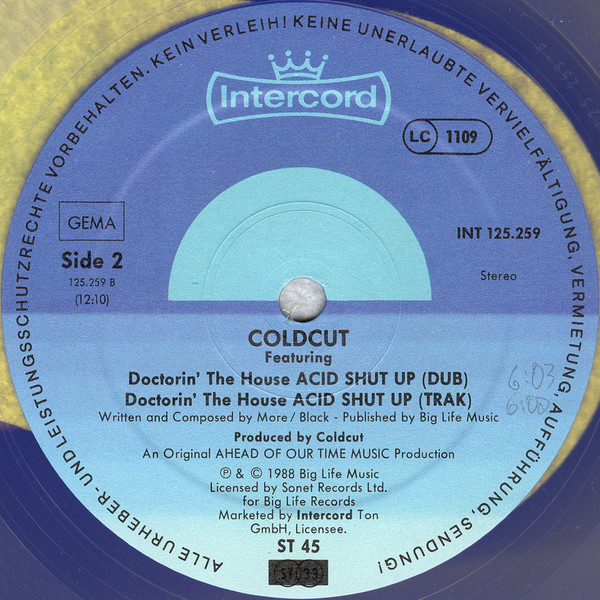 Coldcut - Doctorin' The House (The Upset Remix) | Intercord (INT 125.259) - 4