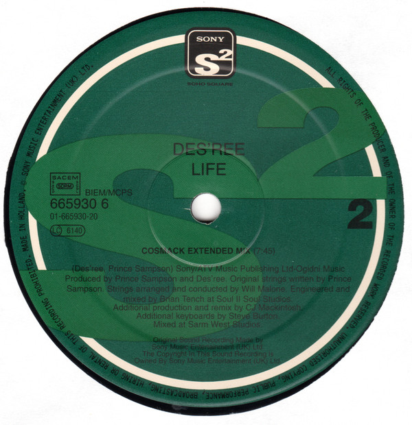 Des'ree - Life | Sony Soho Square (665930 6) - 3