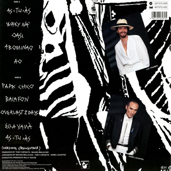 Tony Esposito - As Tu Às | Hansa (207 072) - 2 Tony Esposito - As Tu Às | Hansa (207 072) - 2