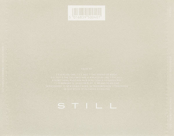 Joy Division - Still | Factory (FACD 40) - 2 Joy Division - Still | Factory (FACD 40) - 2