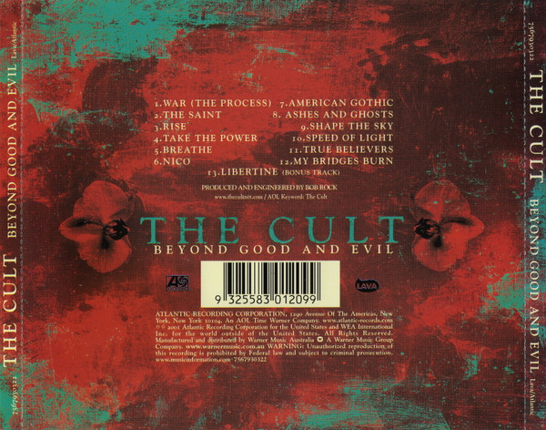 The Cult - Beyond Good And Evil CD | Atlantic (7567930322) - 2 The Cult - Beyond Good And Evil CD | Atlantic (7567930322) - 2