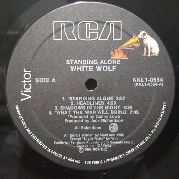 White Wolf - Standing Alone [Vinyl] | RCA (KKL1-0554) - 4