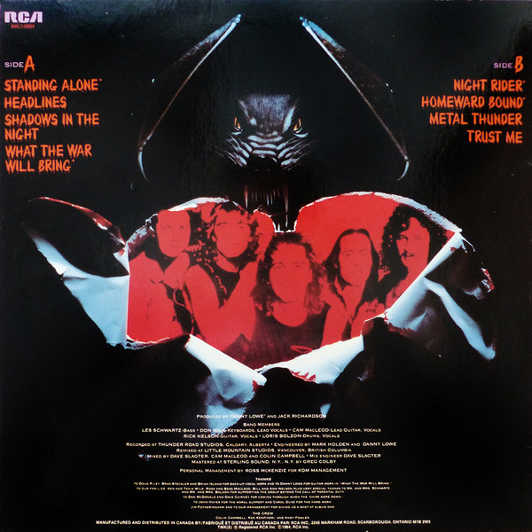 White Wolf - Standing Alone [Vinyl] | RCA (KKL1-0554) - 2