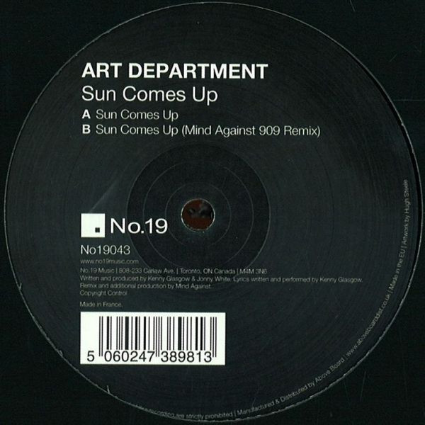 Art Department - Sun Comes Up | No.19 Music (NO 19043)