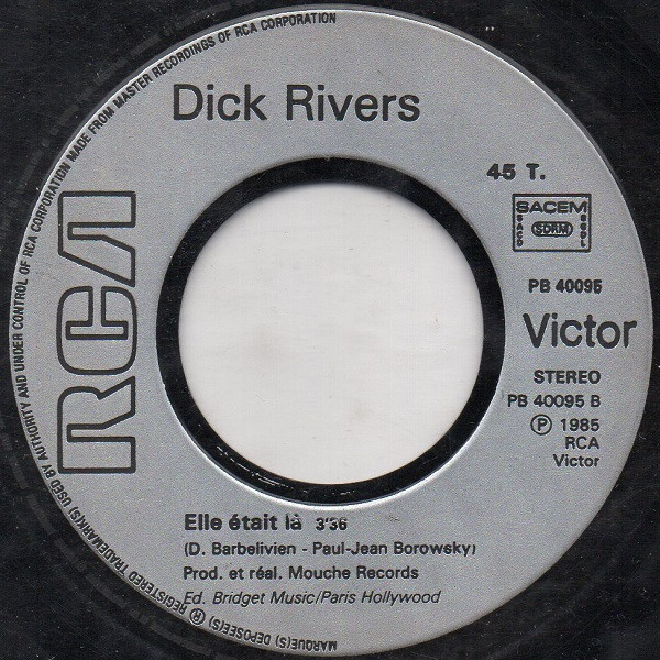 Dick Rivers - Où Est Caché Le Pilote | RCA Victor (PB 40095) - 4