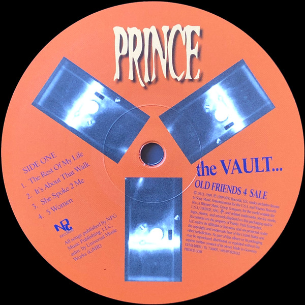 Prince - The Vault ... Old Friends 4 Sale | NPG Records (R1 726005) - 2