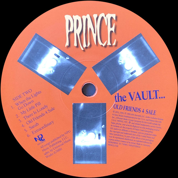 Prince - The Vault ... Old Friends 4 Sale | NPG Records (R1 726005) - 3