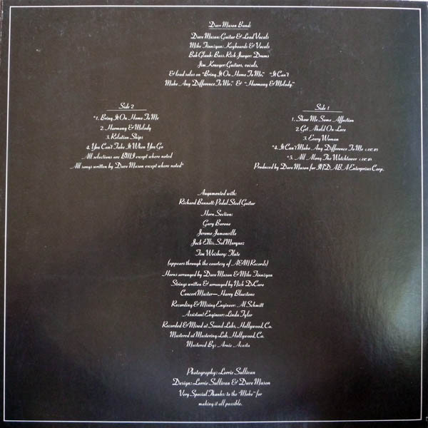 Dave Mason - Dave Mason | Columbia (PC 33096) - 4