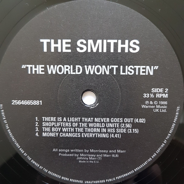 The Smiths - The World Won't Listen | Rhino Records (2564665881) - 3 The Smiths - The World Won't Listen | Rhino Records (2564665881) - 3