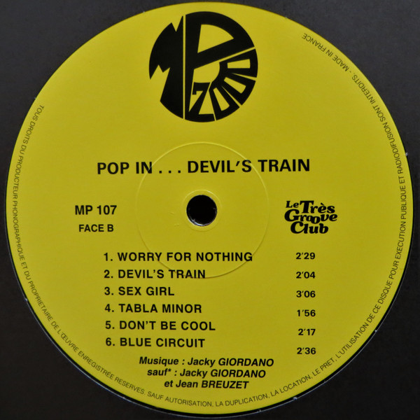 Jacky Giordano - Pop In... Devil's Train | Le Très Groove Club (LTGC-001) - 4 Jacky Giordano - Pop In... Devil's Train | Le Très Groove Club (LTGC-001) - 4