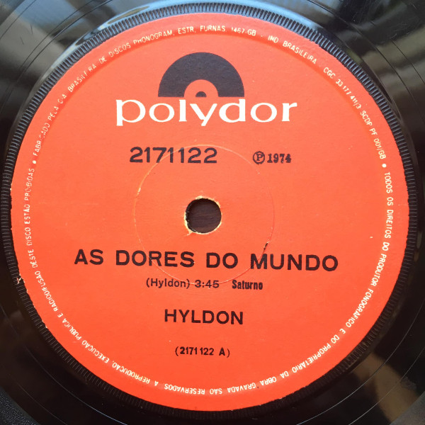 Hyldon - As Dores Do Mundo | Polydor (2171122) - 3