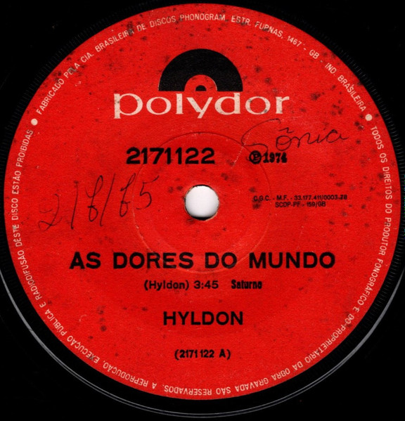 Hyldon - As Dores Do Mundo | Polydor (2171122)