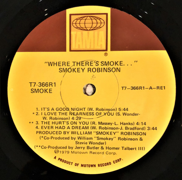 Smokey Robinson - Where There's Smoke... | Tamla (T7-366R1) - 2