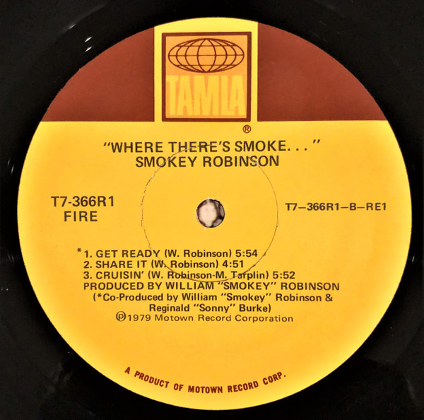 Smokey Robinson - Where There's Smoke... | Tamla (T7-366R1) - 3