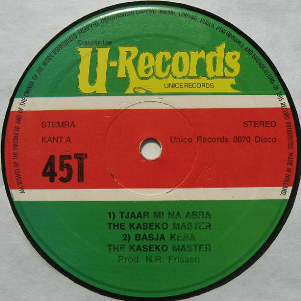 Johan Miller , Imro Lioe A Njie And The Kaseko Masters - Tjaar Mi Na Abra | Unice Records (0070) - 3 Johan Miller , Imro Lioe A Njie And The Kaseko Masters - Tjaar Mi Na Abra | Unice Records (0070) - 3