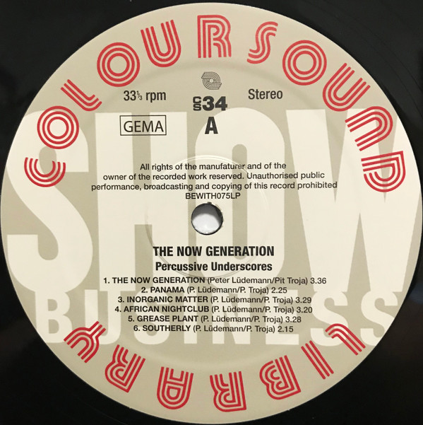Peter Lüdemann / Pit Troja - The Now Generation (Percussive Underscores) | Be With Records (BEWITH075LP) - 2 Peter Lüdemann / Pit Troja - The Now Generation (Percussive Underscores) | Be With Records (BEWITH075LP) - 2