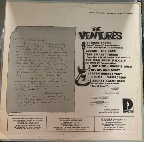 The Ventures - The Ventures | Dolton Records (BLP-2042) - 3 The Ventures - The Ventures | Dolton Records (BLP-2042) - 3