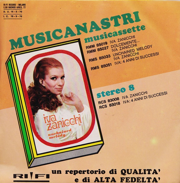 Iva Zanicchi - Un Uomo Senza Tempo | Rifi (RFN-NP 16407) - 2