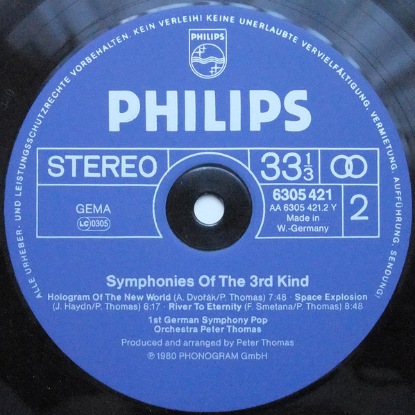 1st German Symphony Pop Orchestra - Peter Thomas - Symphonies Of The 3rd Kind | Phonogram (6305 421) - 4