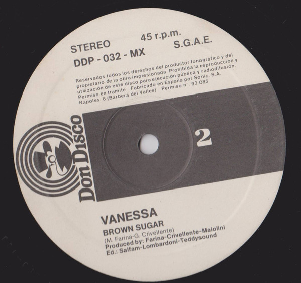 Vanessa - Be My Lady | Don Disco (DDP 032 MX) - 2