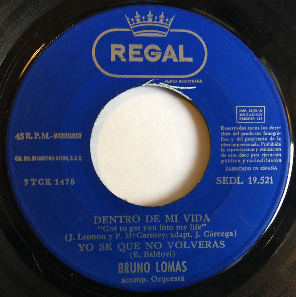 Bruno Lomas - Como Ayer | Regal (SEDL 19.521) - 4
