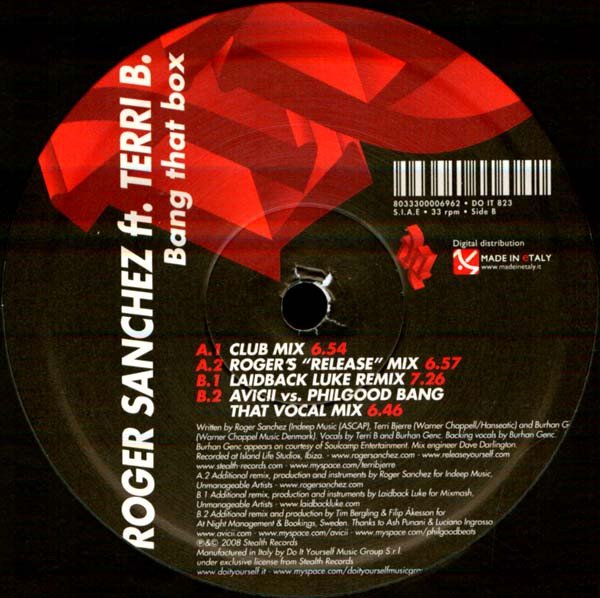 Roger Sanchez Ft. Terri Bjerre - Bang That Box | Do It Yourself Entertainment (DO IT 823)