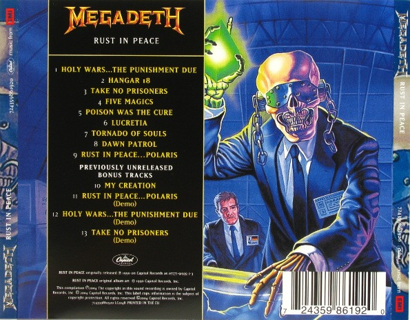 Megadeth - Rust In Peace | Capitol Records (724359861920) - 2