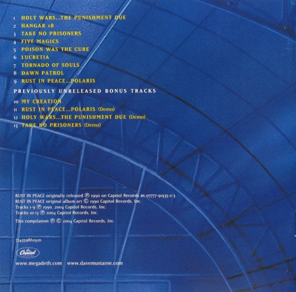 Megadeth - Rust In Peace | Capitol Records (724359861920) - 4