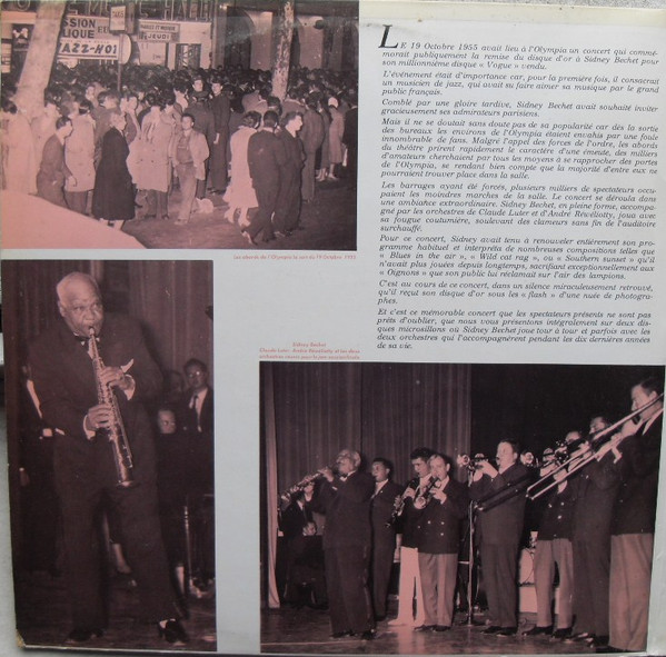 Sidney Bechet - Le Soir Où... L'on Cassa L'Olympia | Disques Vogue (CLVLX 316) - 2