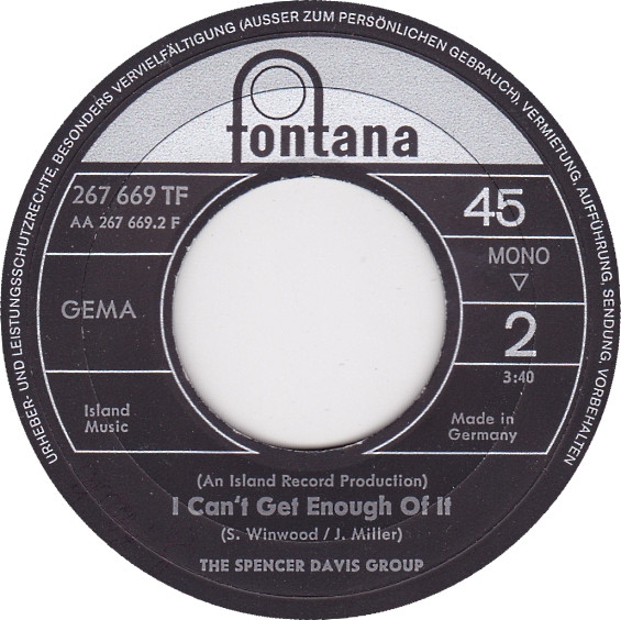 The Spencer Davis Group - I'm A Man | Fontana (267 669 TF) - 4