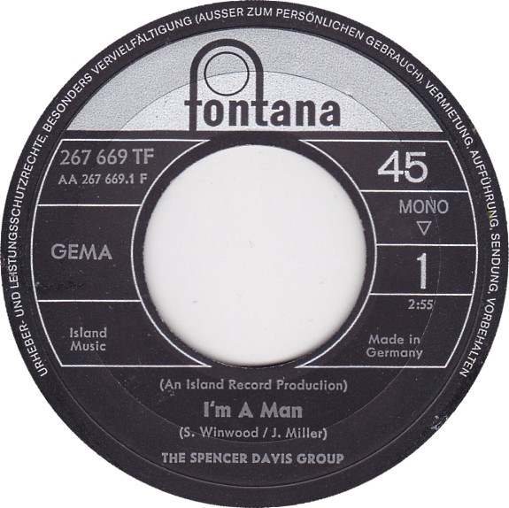 The Spencer Davis Group - I'm A Man | Fontana (267 669 TF) - 3