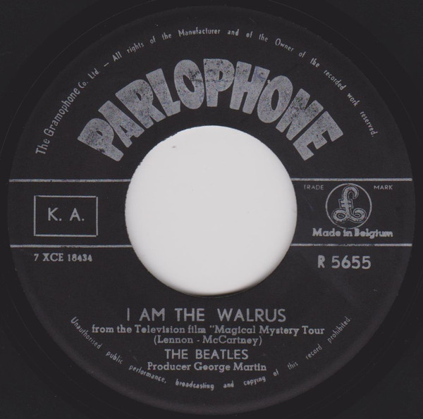 The Beatles - Hello, Goodbye / I Am The Walrus | Parlophone (R 5655) - 3 The Beatles - Hello, Goodbye / I Am The Walrus | Parlophone (R 5655) - 3