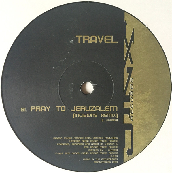 Travel - Pray To Jeruzalem | Jinx Records (JX-630) - 2 Travel - Pray To Jeruzalem | Jinx Records (JX-630) - 2