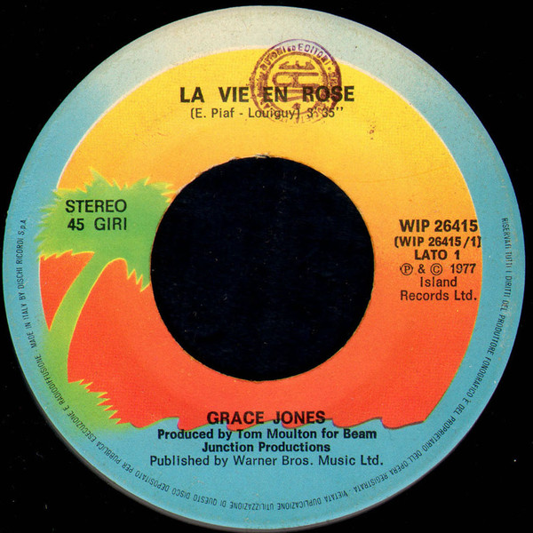 Grace Jones - La Vie En Rose | Island Records (WIP 26415) - 3