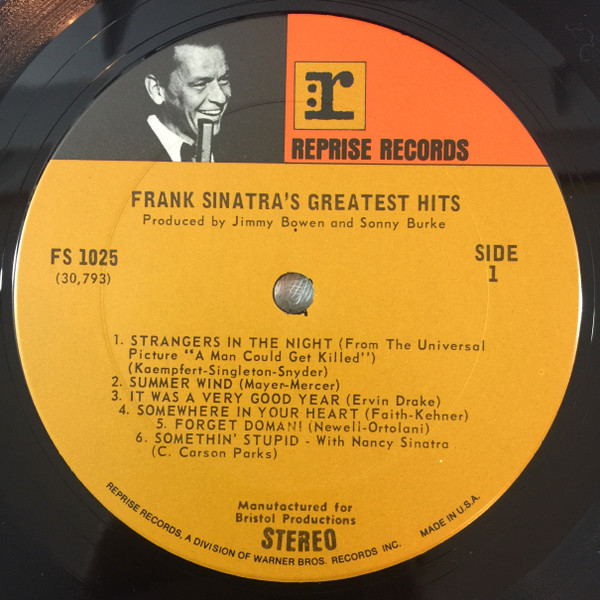 Frank Sinatra - Frank Sinatra's Greatest Hits! | Reprise Records (FS 1025) - 3 Frank Sinatra - Frank Sinatra's Greatest Hits! | Reprise Records (FS 1025) - 3