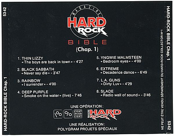 Various - Hard-Rock Bible Chap. 1 | Polygram Projets Spéciaux (5342) - 2