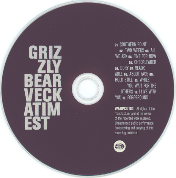 Grizzly Bear - Veckatimest | Warp Records (WARPCD182) - 3 Grizzly Bear - Veckatimest | Warp Records (WARPCD182) - 3