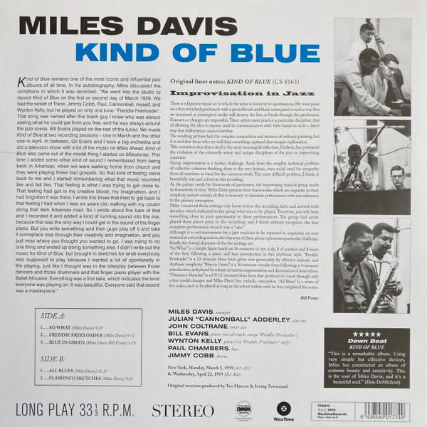 Miles Davis - Kind Of Blue | WaxTime (772012) - 2