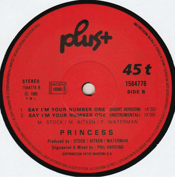 Princess - Say I'm Your No. 1 | Plus+ (1564776) - 4