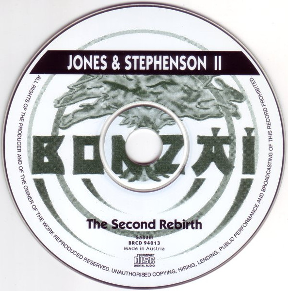 Jones & Stephenson - The Second Rebirth | Bonzai Records (BRCD 94013) - 3