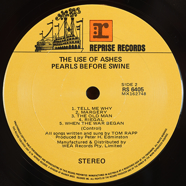 Pearls Before Swine - The Use Of Ashes | Reprise Records (RS 6405) - 4 Pearls Before Swine - The Use Of Ashes | Reprise Records (RS 6405) - 4