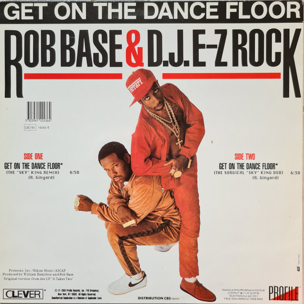 Rob Base & DJ E-Z Rock - Get On The Dance Floor | Clever (14243-6) - 2 Rob Base & DJ E-Z Rock - Get On The Dance Floor | Clever (14243-6) - 2