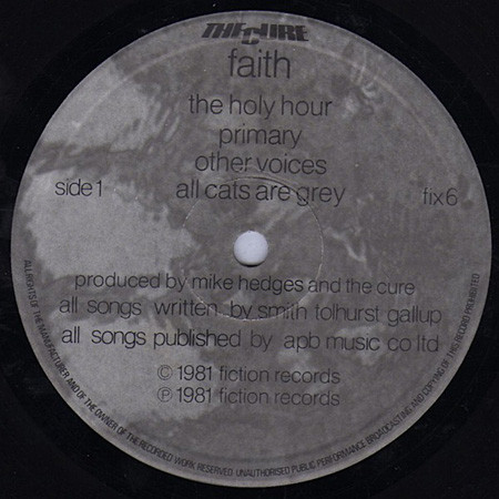 The Cure - Faith | Fiction Records (fix 6) - 3 The Cure - Faith | Fiction Records (fix 6) - 3