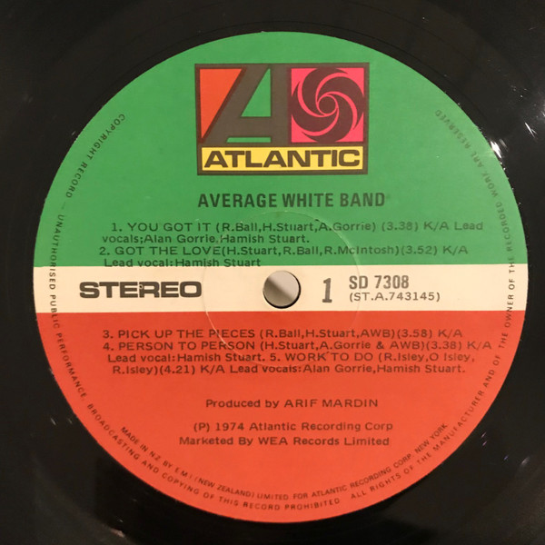 Average White Band - AWB | Atlantic (SD 7308) - 3