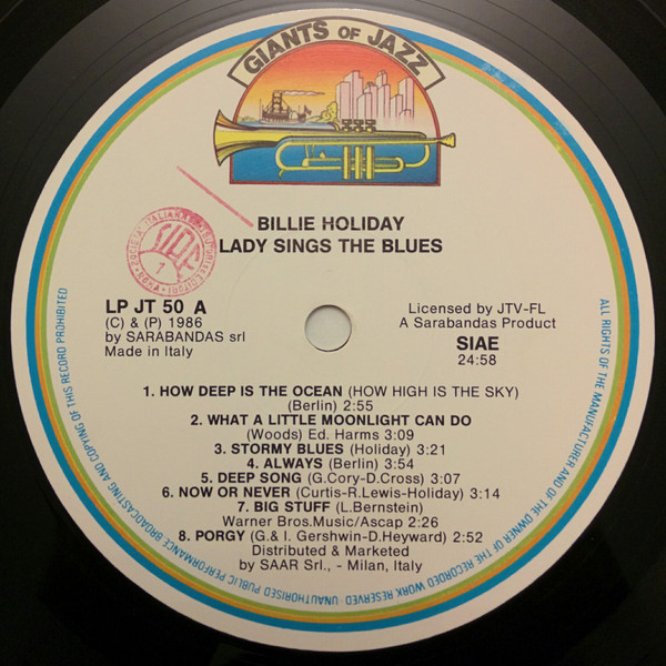 Billie Holiday - Lady Sings The Blues | Giants Of Jazz (LPJT 50)