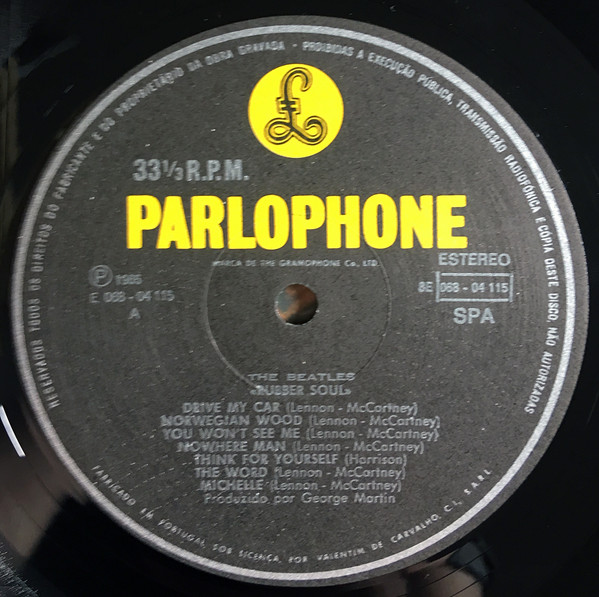 The Beatles - Rubber Soul | Parlophone (8E 068-04115) - 3